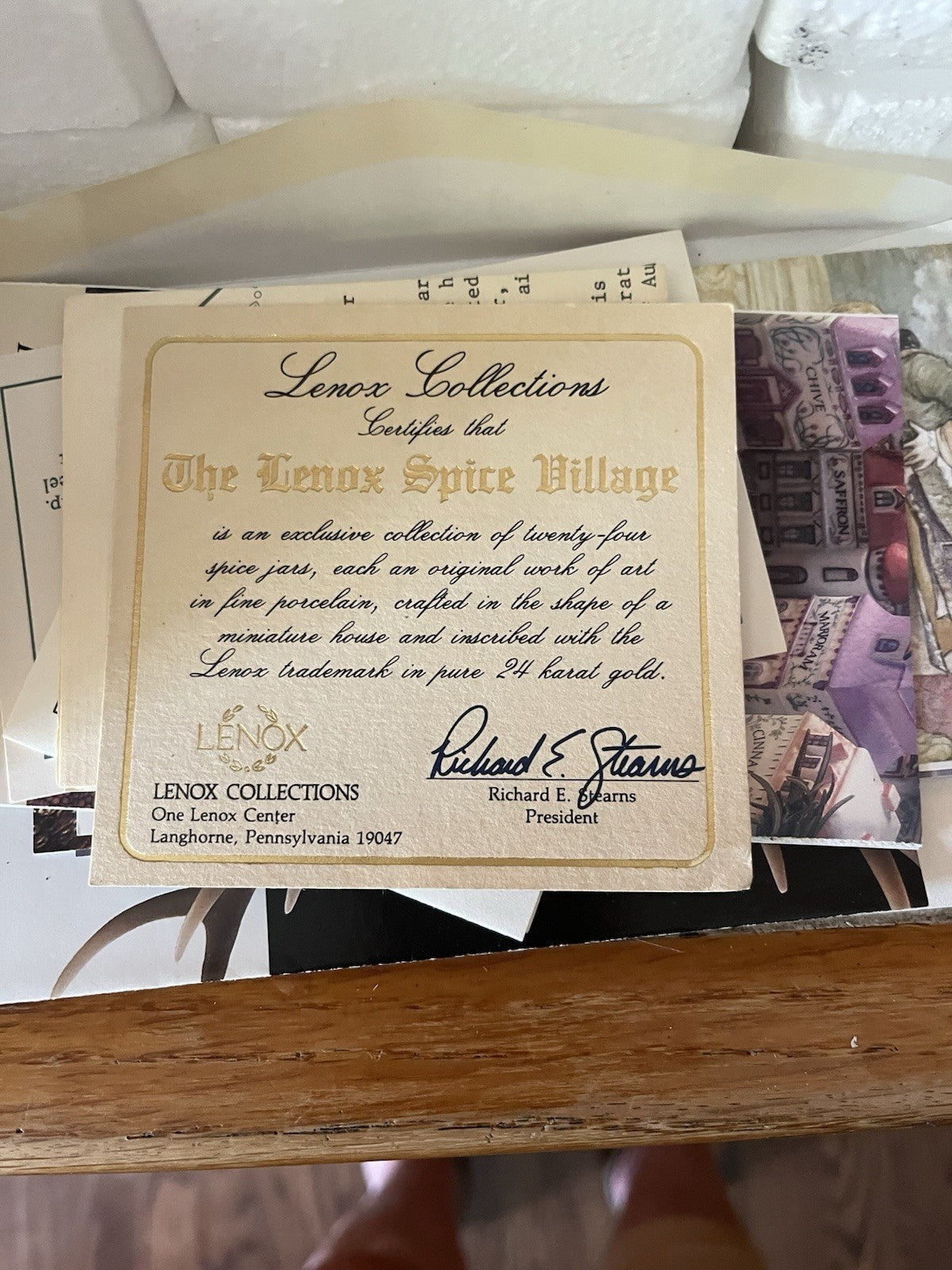 ✨ Vintage 1989 Lenox Spice Village Complete Set of 24 Victorian House Spice Jars – New in Styrofoam Boxes ✨