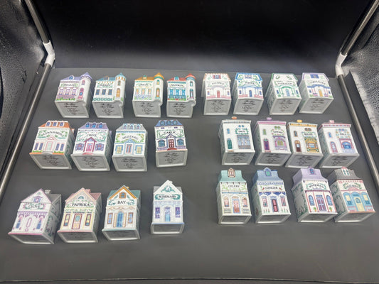 ✨ 1989 Lenox Spice Village Set of 24 – Vintage, Very Nice Condition, No Chips or Cracks! ✨